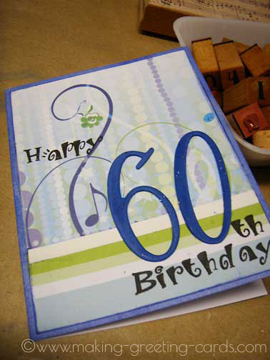 60th Birthday Card - Handmade Birthday Greeting Card For Him