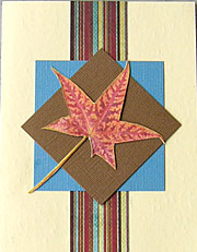 handmade autumn card