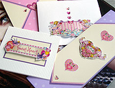 valentines cards made with stickers