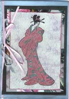 japanese geisha card