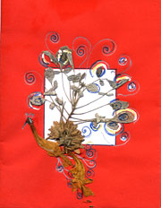 pressed flowers card 1