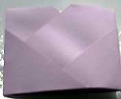 Step 2 Folding Origami Valentine's Card