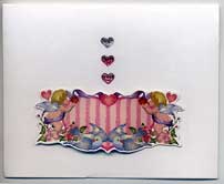 hearts wedding card